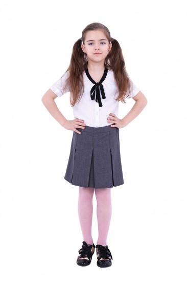 Классическая расклешенная юбка для маленькой школьницы