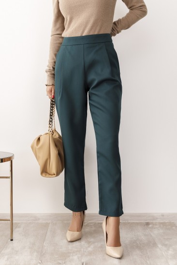 Зеленые классические брюки