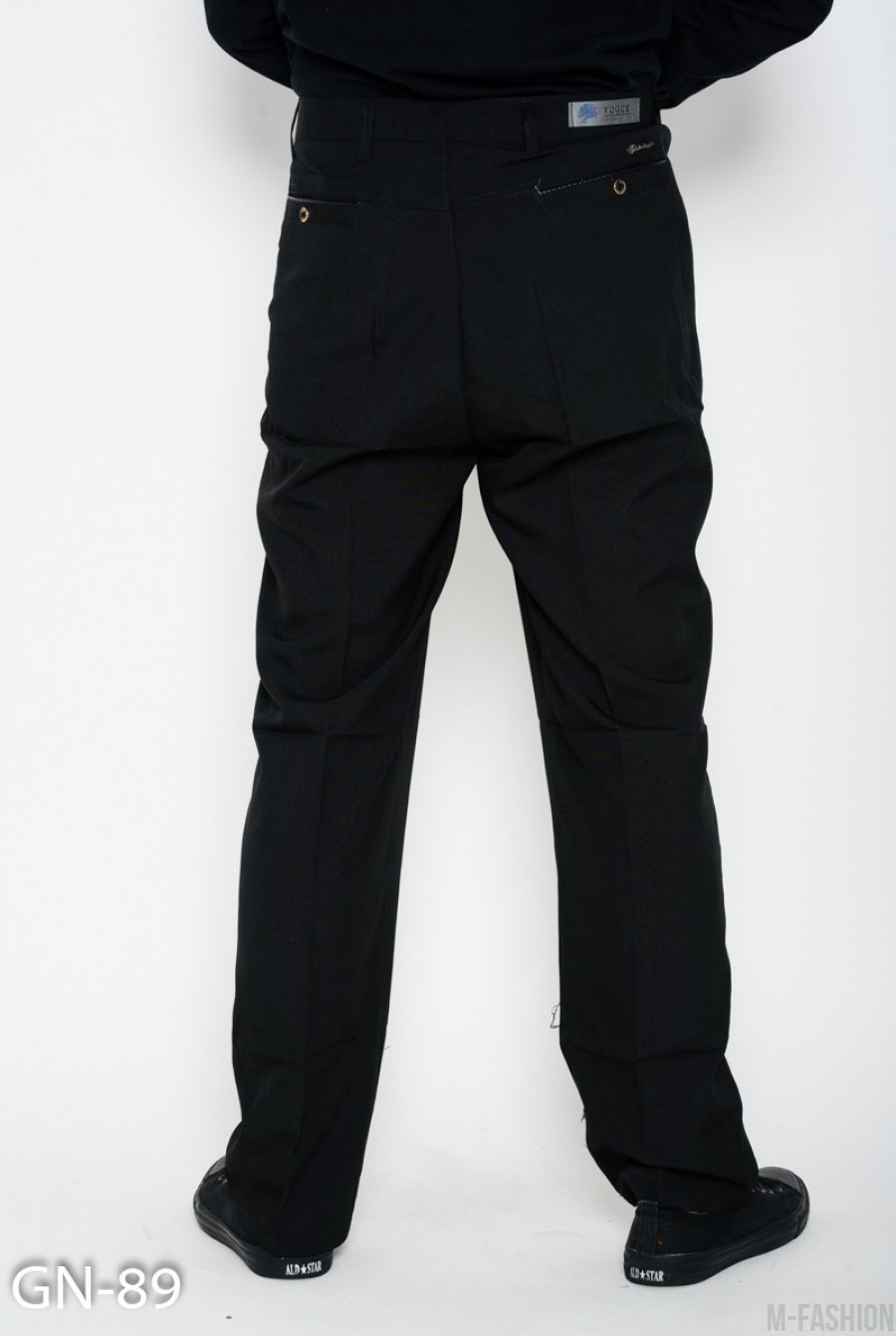Черные прямые брюки со стрелками- Фото 3