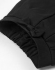 Черные брюки из футера на резинке и с подворотами