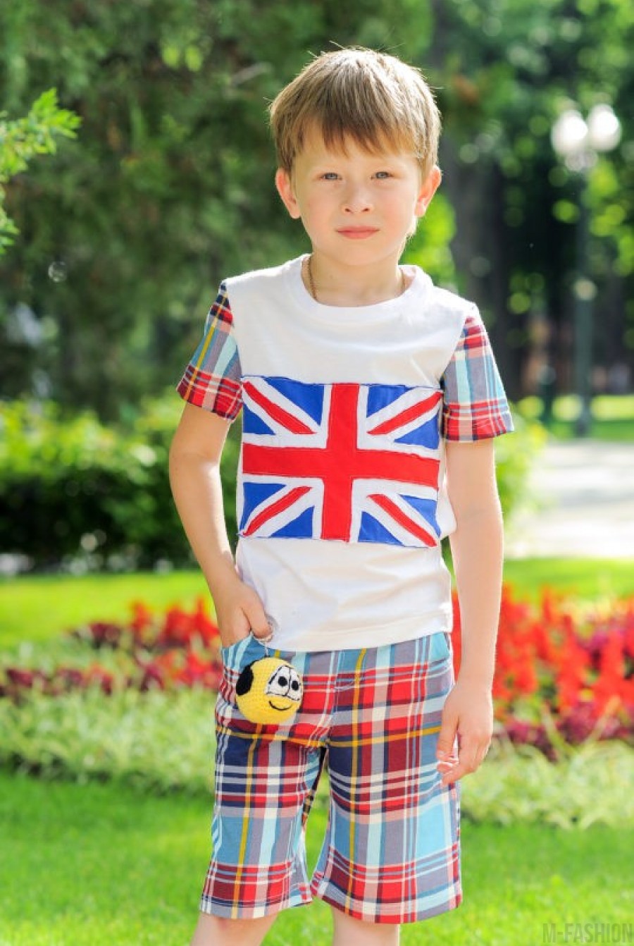 Детская футболка с флагом Британии- Фото 2