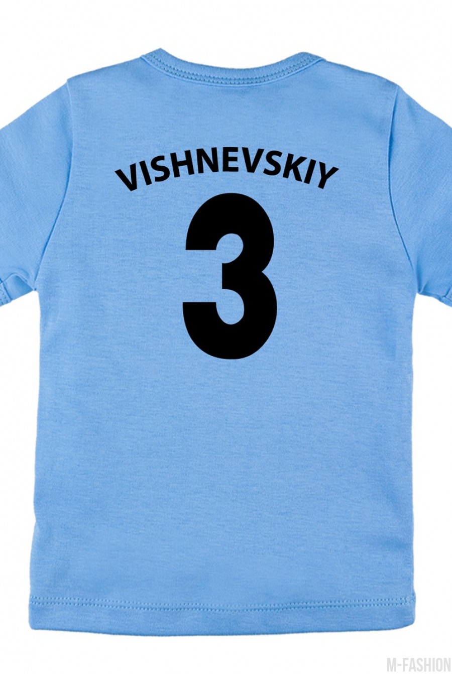 Хлопковая футболка с принтом и возможностью индивидуальной печати фамилии и номера- Фото 6