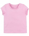 Розовая котоновая футболка с короткими рукавами