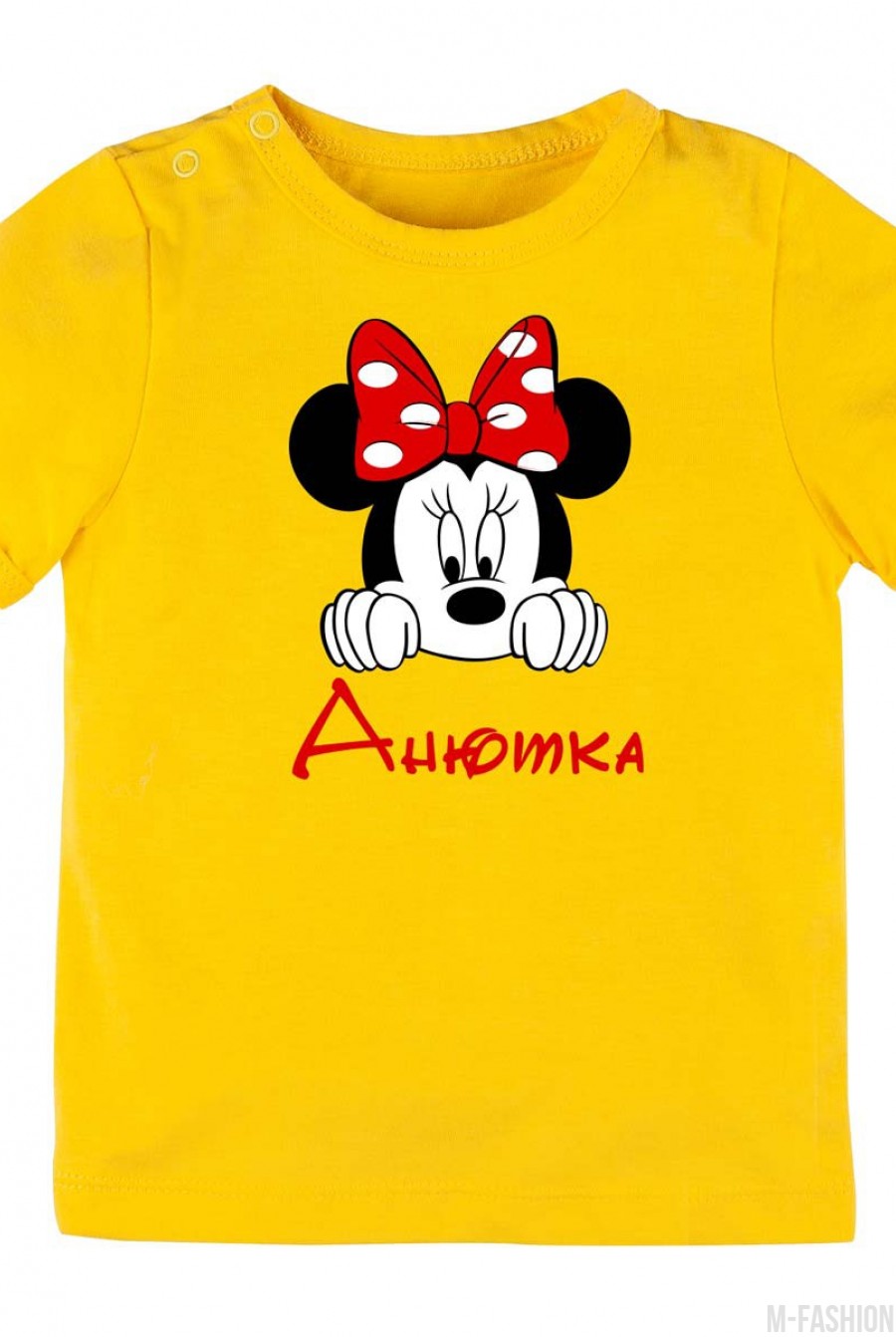 Котоновая футболка с короткими рукавами и с возможностью индивидуальной печати имени на принте- Фото 4