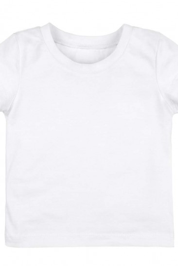 Котоновая белая футболка с короткими рукавами
