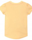 Желтая футболка с удлиненной спинкой и нашивками