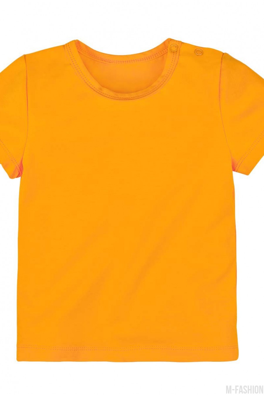 Оранжевая трикотажная футболка с возможностью индивидуальной печати фамилии и номера на принте- Фото 2