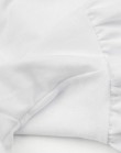 Трикотажная белая футболка с принтом и баской
