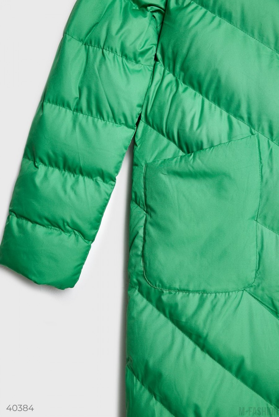 Яркая зеленая куртка с капюшоном- Фото 9