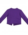 Фиолетовая легкая трикотажная куртка на подкладке с ассиметричной застежкой