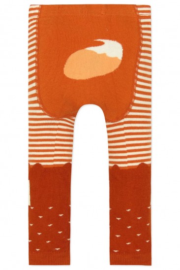Оранжевые хлопковые леггинсы для ношения под подгузник