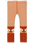 Оранжевые хлопковые леггинсы для ношения под подгузник