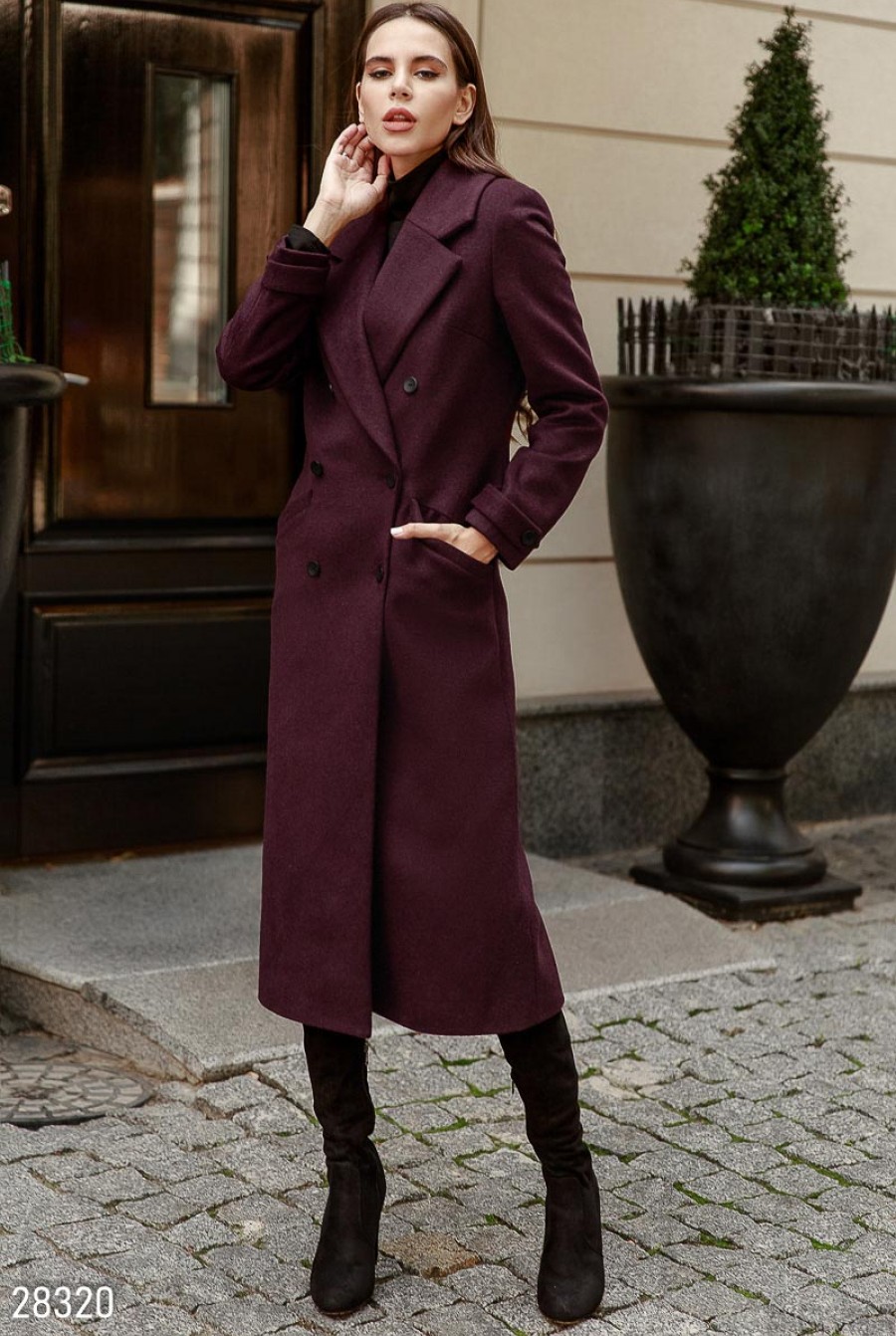 Элегантное шерстяное пальто- Фото 3