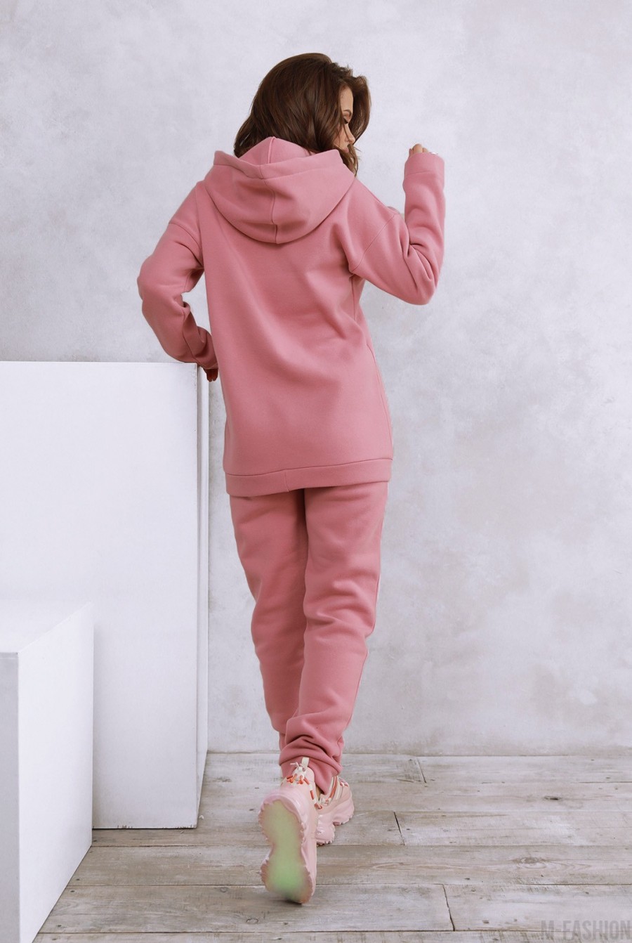 Розовый утепленный костюм из батальной серии- Фото 2