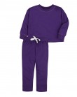 Хлопковый фиолетовый спортивный костюм