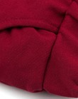Красные штаны из футера на резинке, с карманами и подворотами