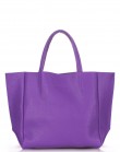 Кожаная фиолетовая сумка Soho классического дизайна