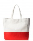 Бело-красная кожаная сумка Devine