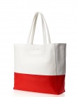 Бело-красная кожаная сумка Devine