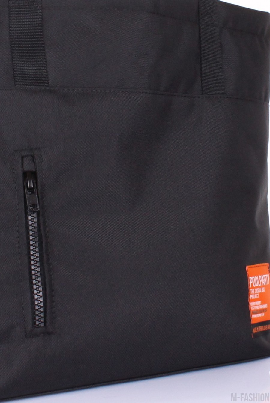 Городская черная сумка Razor с водонепроницаемой пропиткой- Фото 3