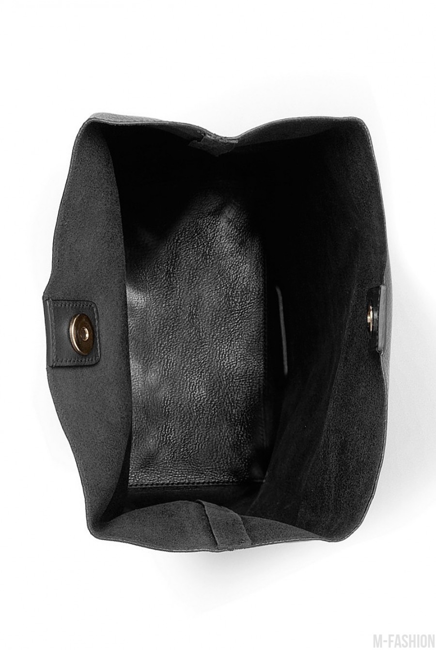 Кожаная черная сумка-клатч Lunchbox- Фото 3