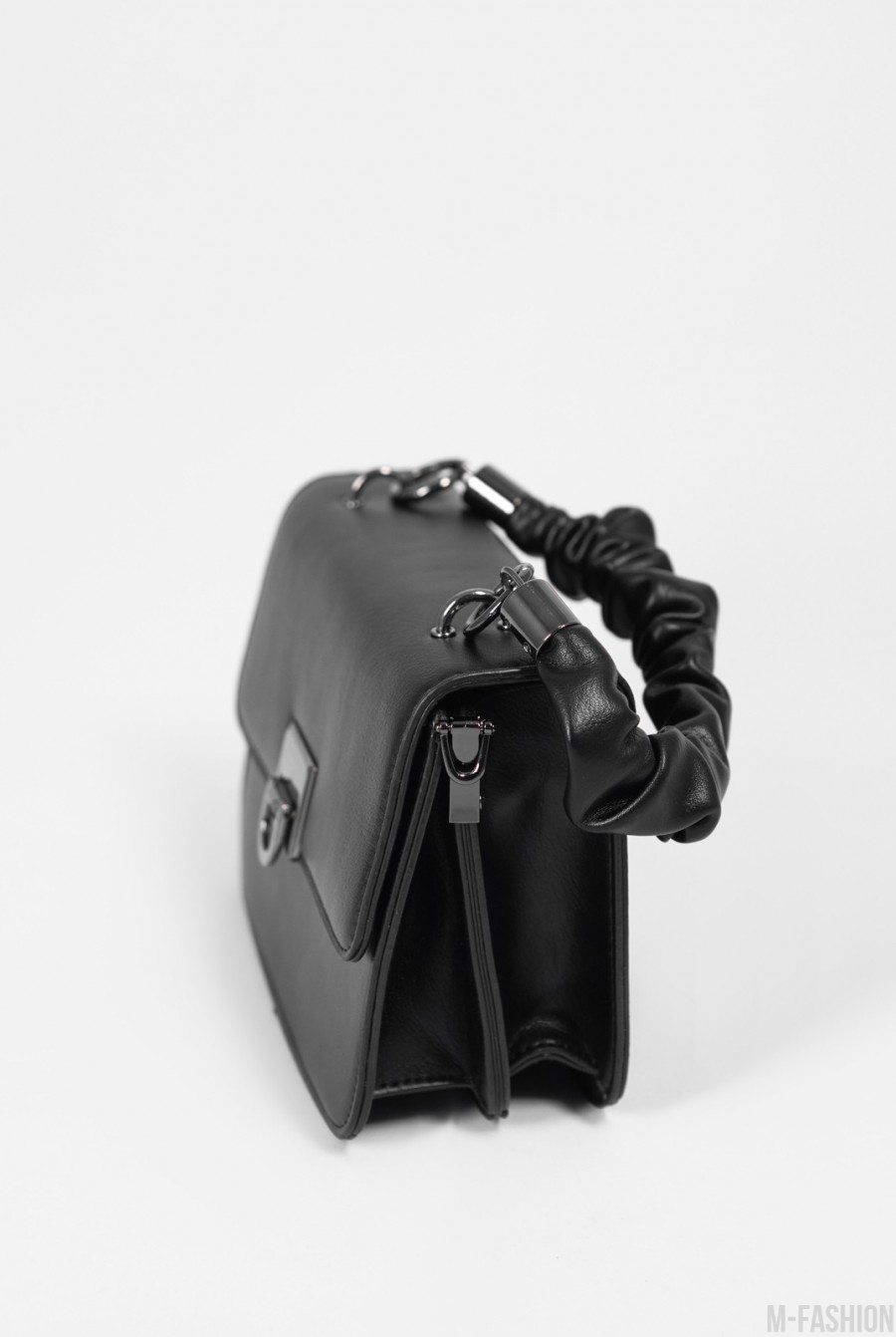 Черная маленькая сумка кросс-боди- Фото 2