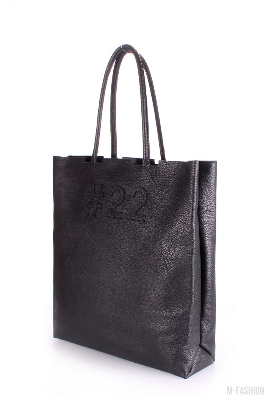 Кожаная черная сумка #22- Фото 2