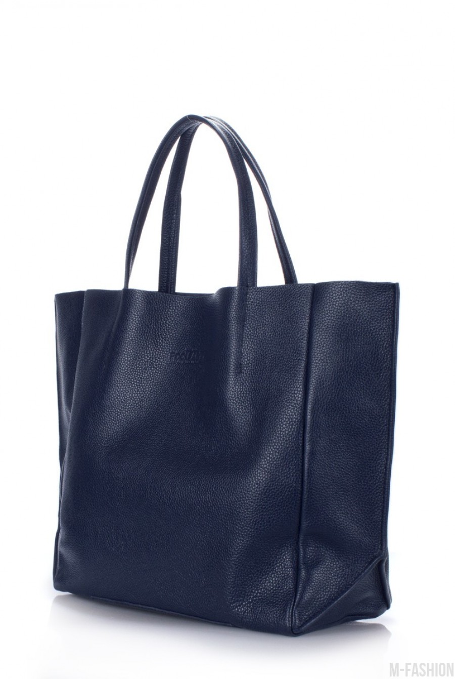 Кожаная синяя сумка Soho классического дизайна- Фото 2