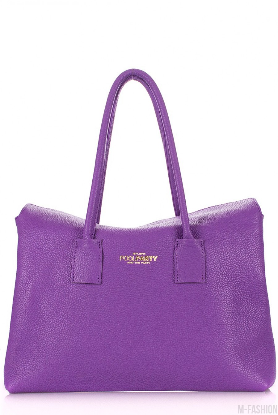 Кожаная фиолетовая сумка Sense - Фото 1