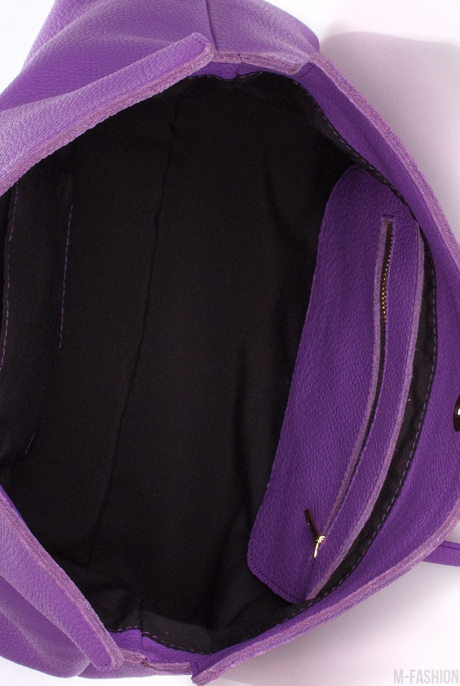 Кожаная фиолетовая сумка Sense- Фото 3