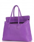 Кожаная фиолетовая сумка Sense