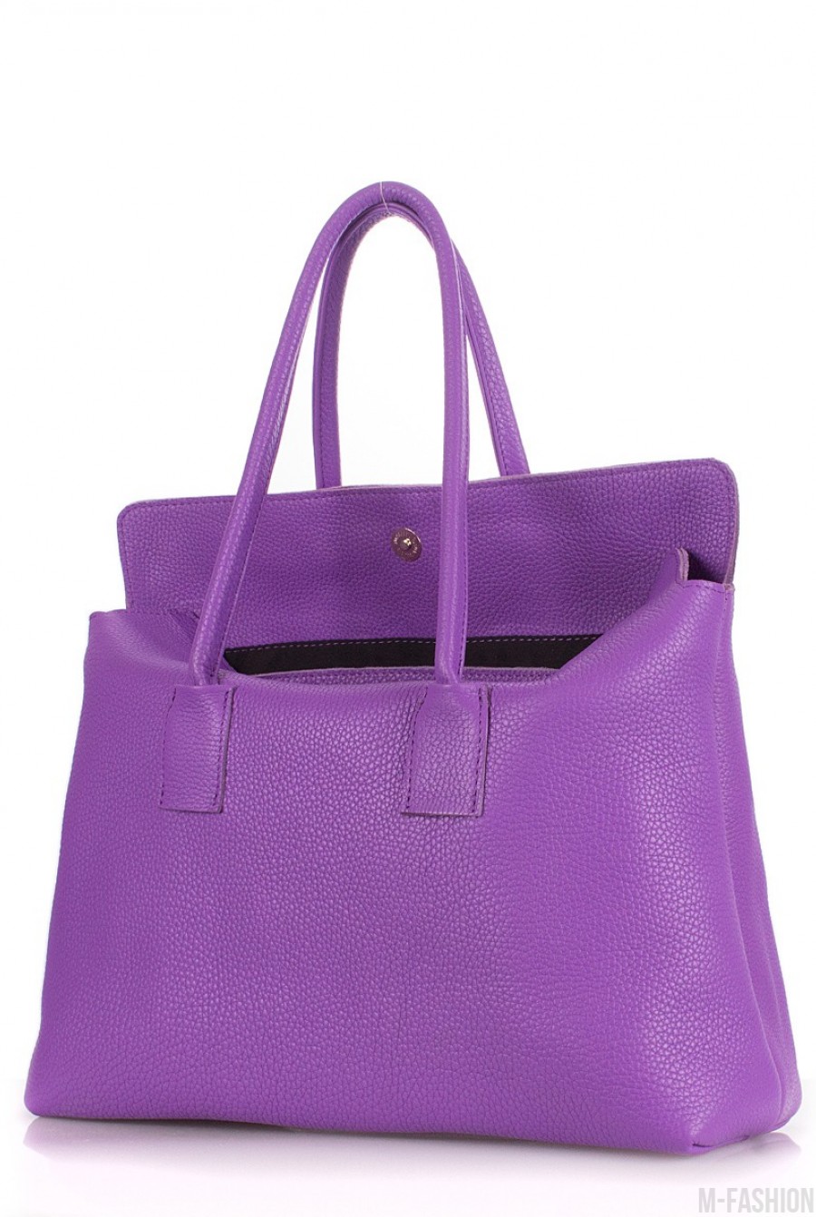 Кожаная фиолетовая сумка Sense- Фото 4