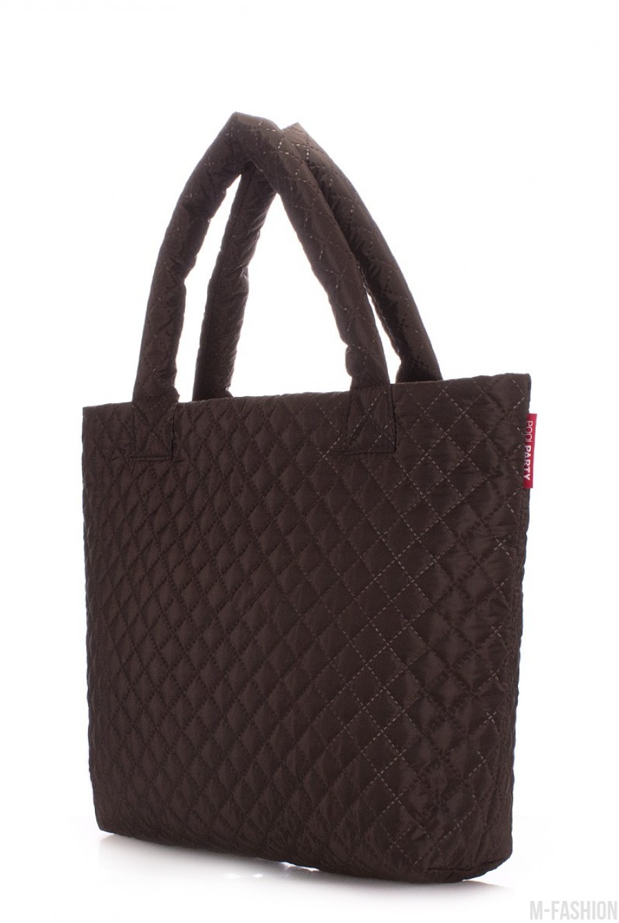 Стеганая коричневая сумка с удобным и стильным дизайном- Фото 2