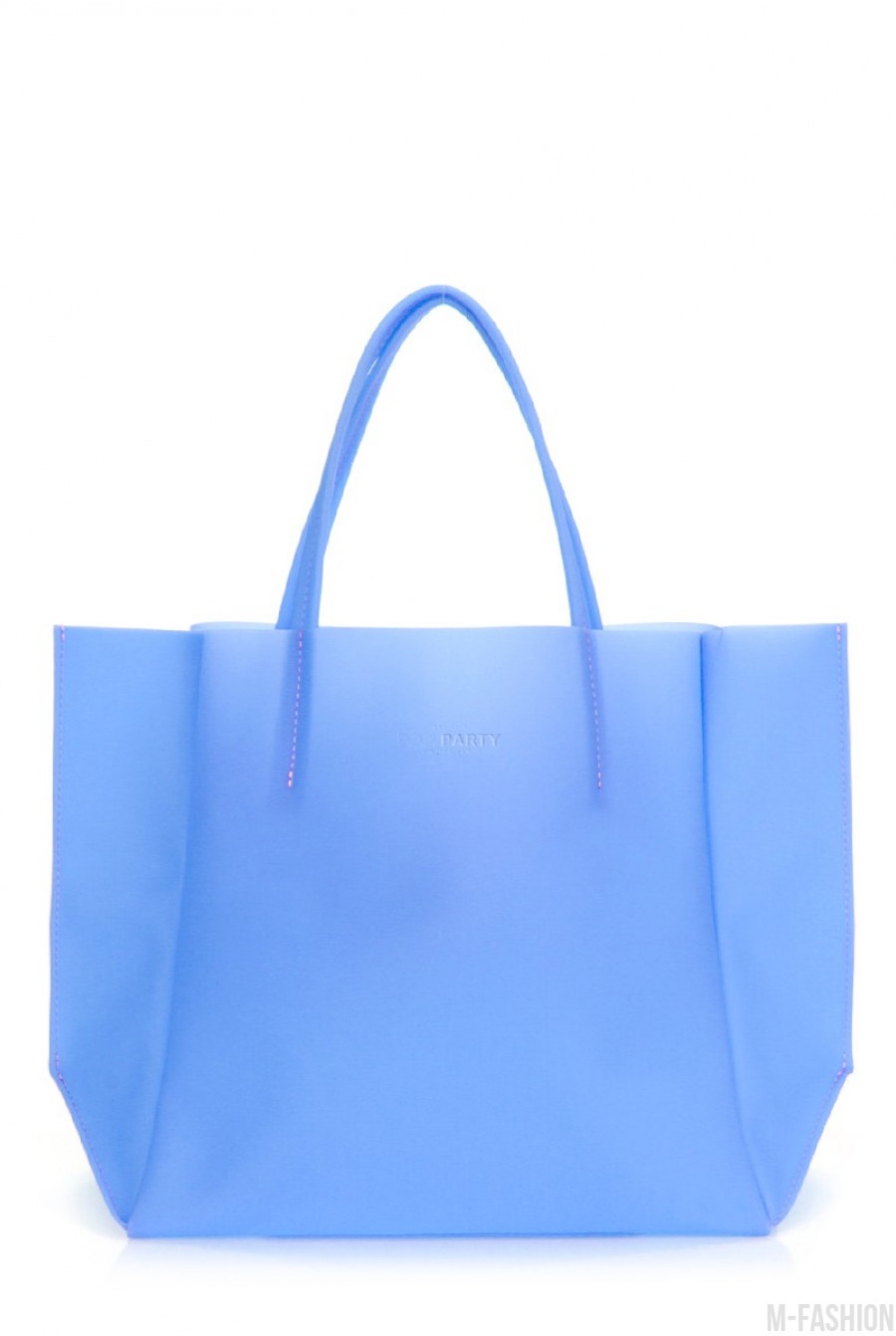 Пластиковая сумка-шоппинг Gossip голубая - Фото 1