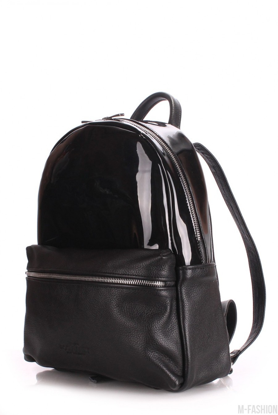 Рюкзак Mini с лаковой вставкой- Фото 2