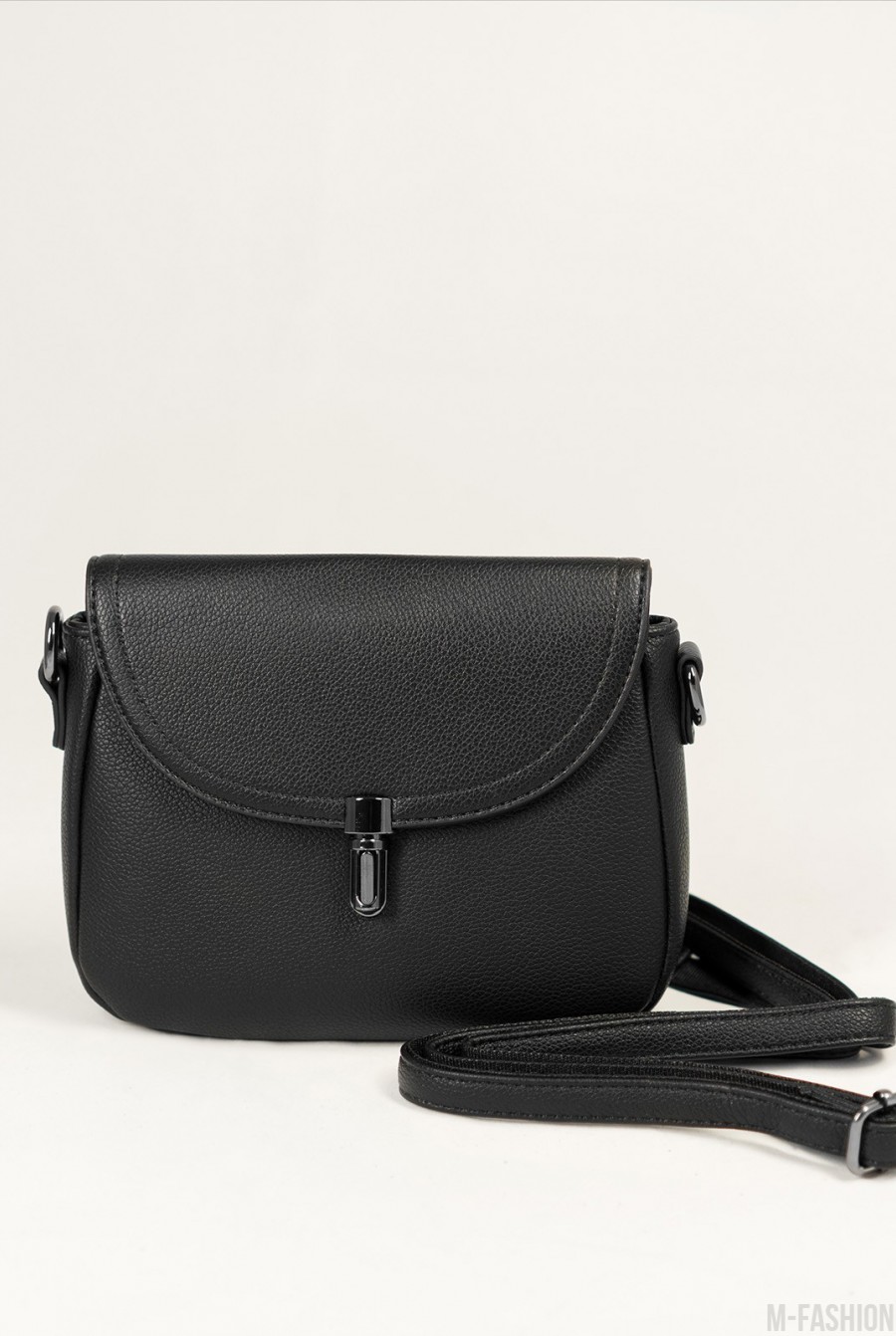 Черная небольшая сумочка кросс-боди- Фото 3