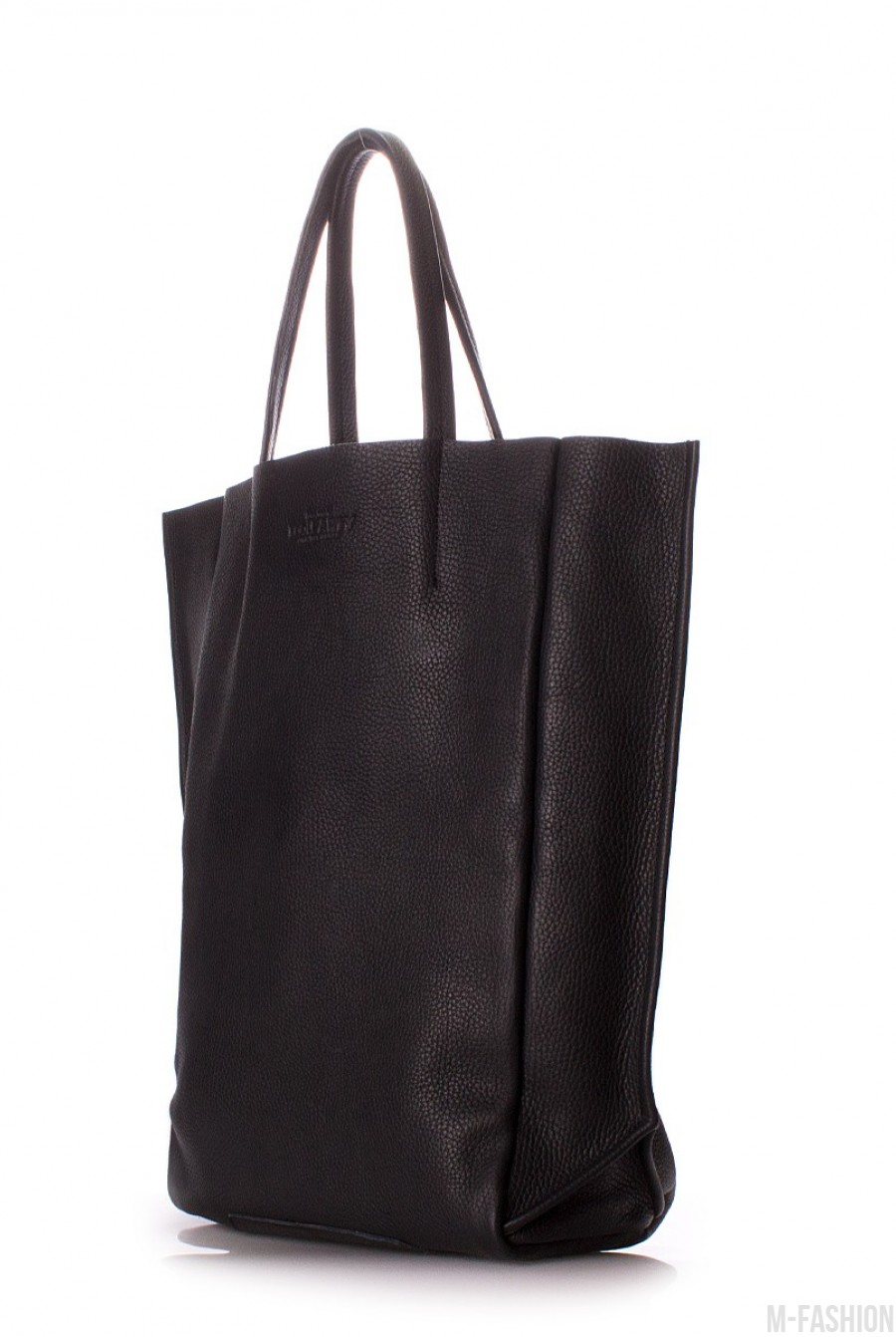 Черная кожаная сумка BigSoho- Фото 2