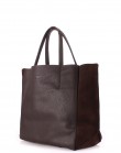 Кожаная коричневая сумка Soho с вставками