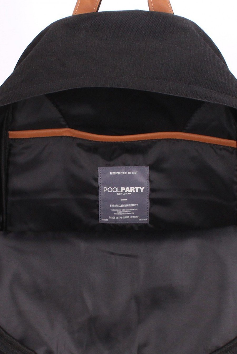 Черный молодежный рюкзак для ноутбука- Фото 4