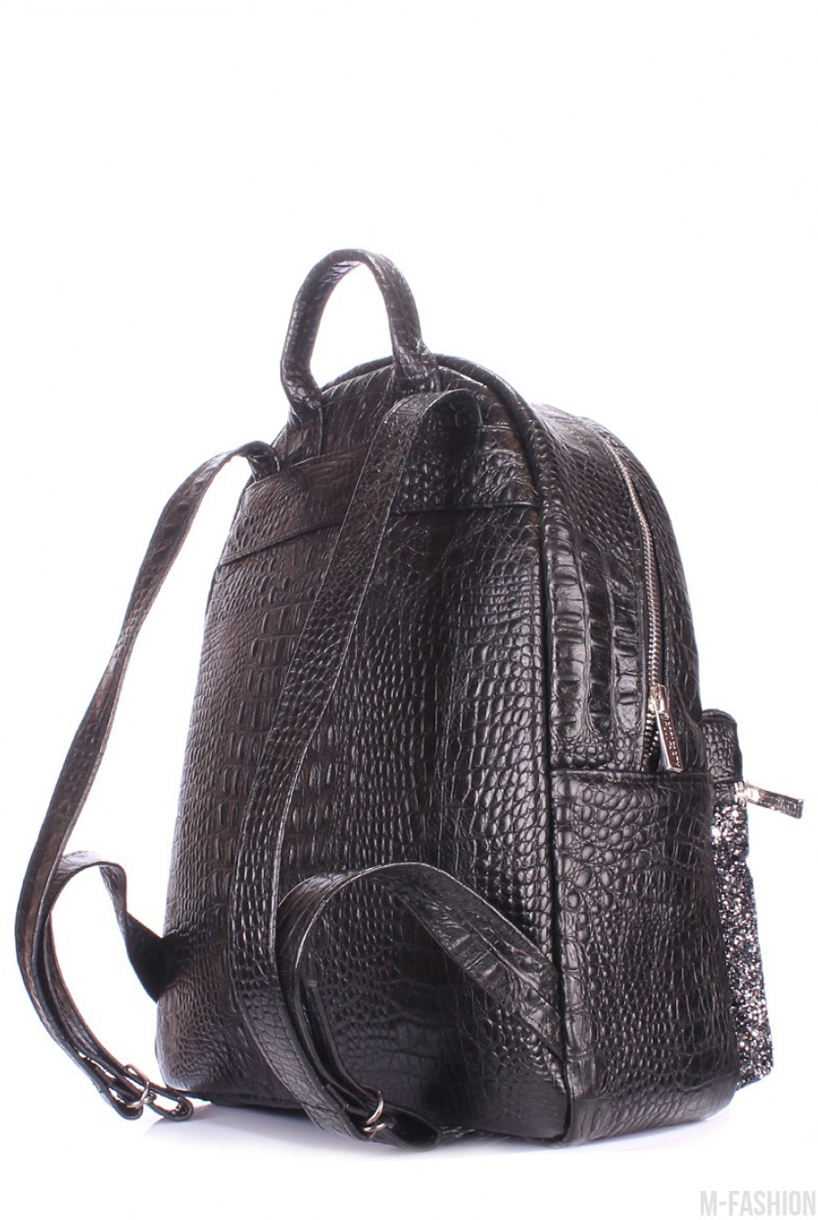 Стильный рюкзак с принтом под рептилию для настоящих модниц- Фото 3