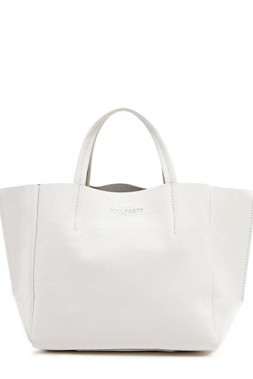 Кожаная белая сумка Soho