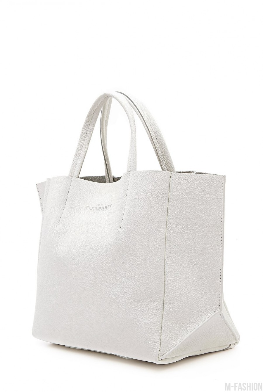 Кожаная белая сумка Soho- Фото 2