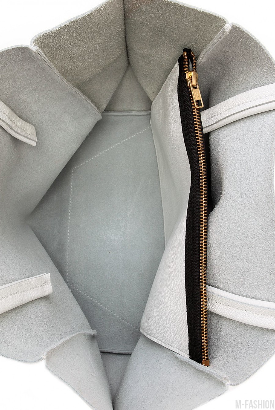 Кожаная белая сумка Soho- Фото 3