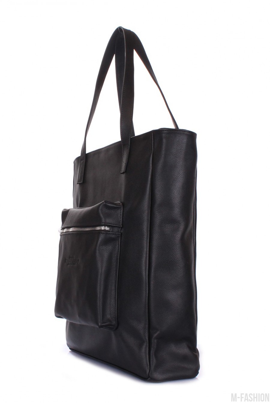 Кожаная сумка Spirit с стильным накладным кармашком- Фото 2