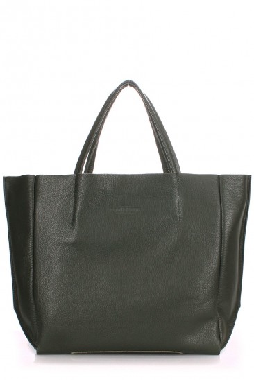 Кожаная зеленая сумка Soho классического дизайна