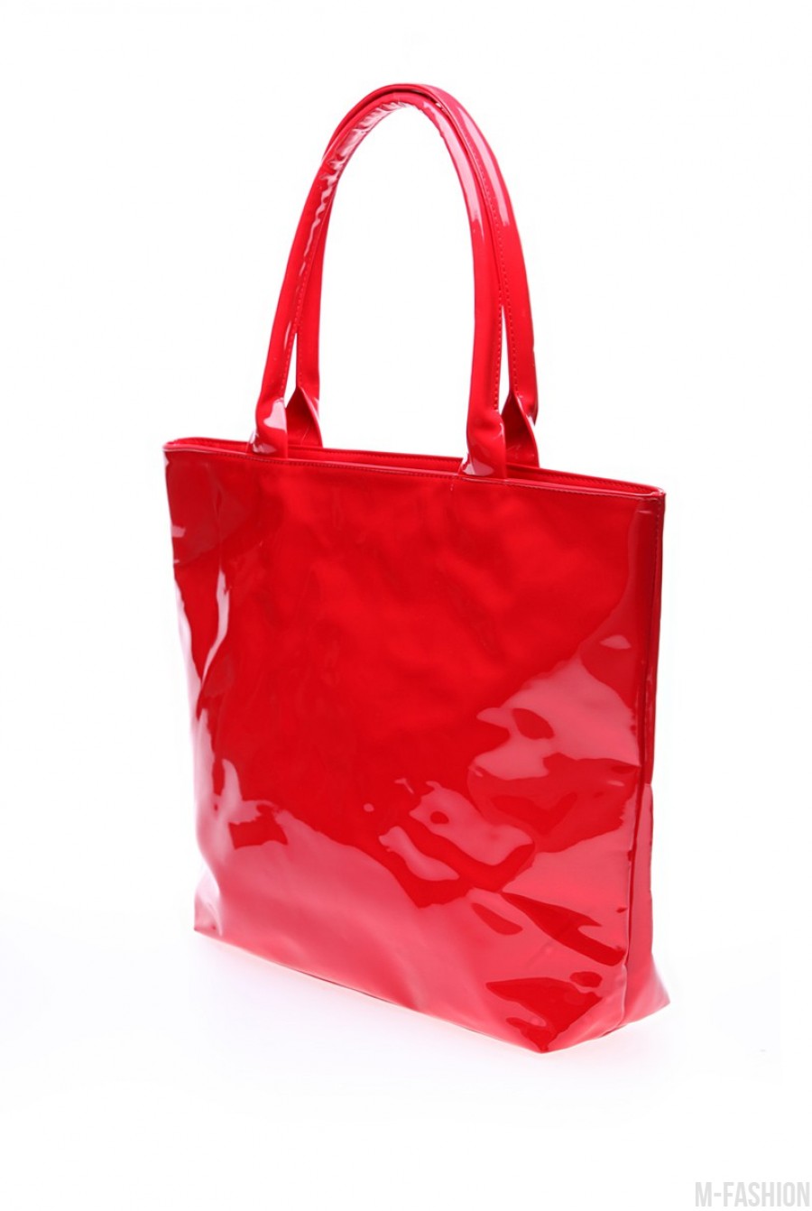 Красная лаковая сумочка для яркого образа- Фото 2