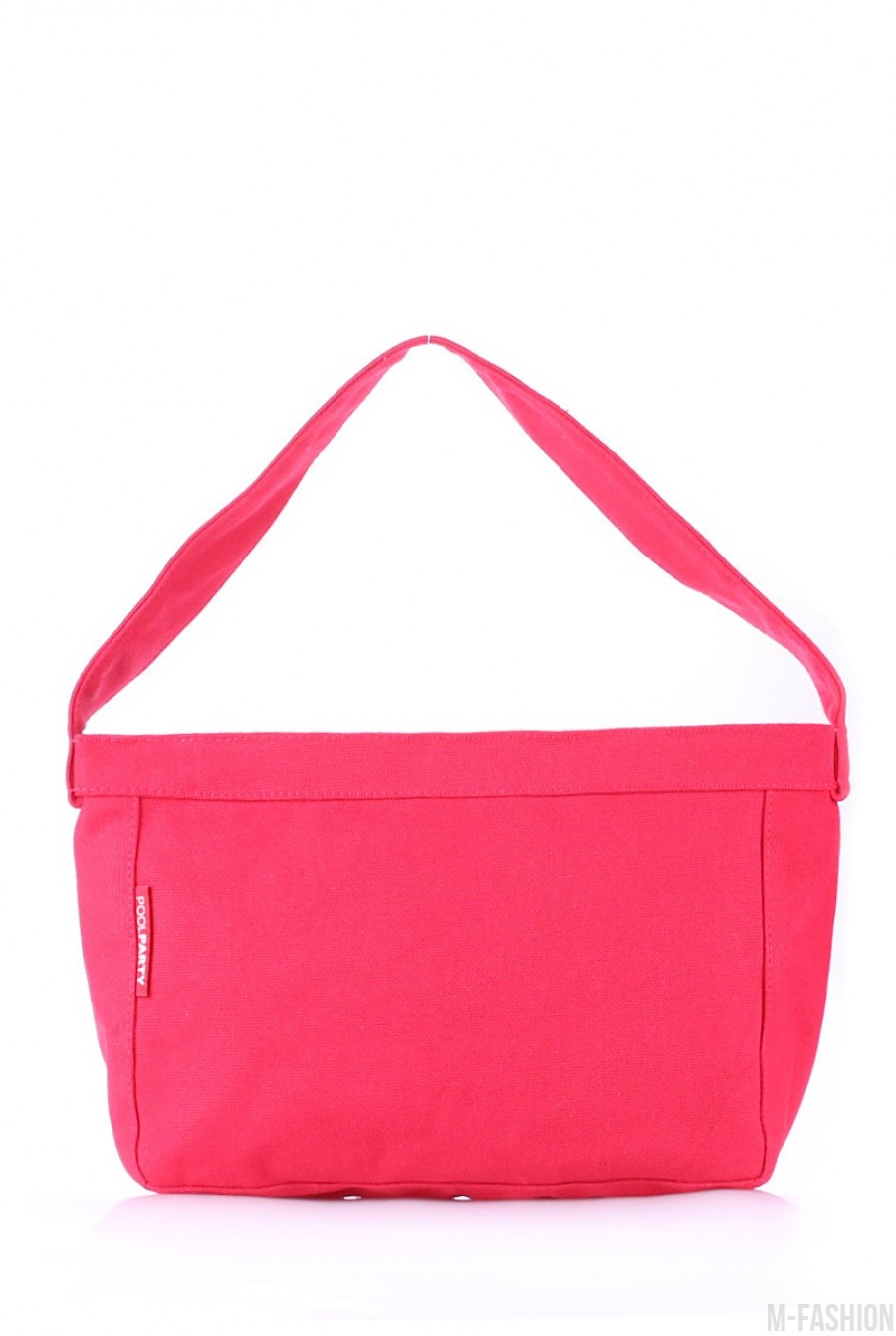 Стильная красная сумочка из коттона - Фото 1