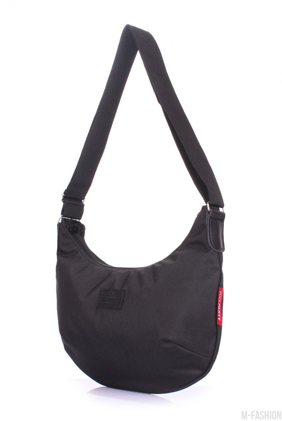 Черная сумочка с удобным ремнем на плечо- Фото 2