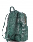Зеленый рюкзак из кожи под рептилию