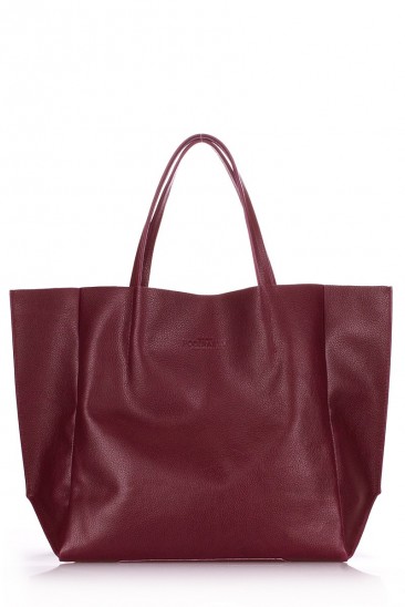 Кожаная бордовая сумка Soho классического дизайна